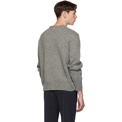Shop Thom Browne Grey Relaxed-fit Pullover Sweater In 035 Med Gry