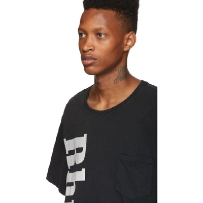 Shop Rhude Black Pocket T-shirt