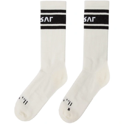 Shop Ben Taverniti Unravel Project White Sport Socks
