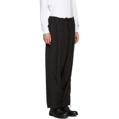 Shop Yohji Yamamoto Black String Trousers