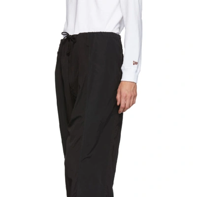 Shop Yohji Yamamoto Black String Trousers