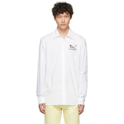 Shop Raf Simons White Heroes And Losers Slim Fit Shirt In 00010 White