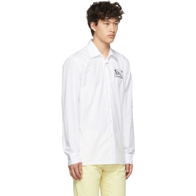 Shop Raf Simons White Heroes And Losers Slim Fit Shirt In 00010 White