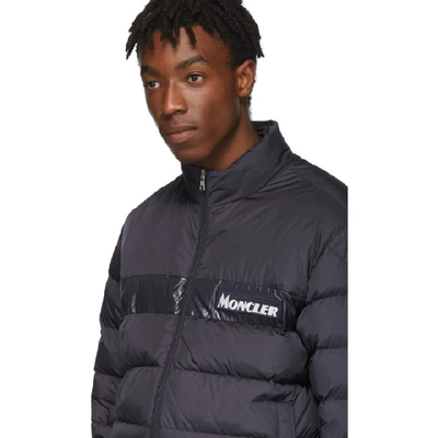 Shop Moncler Navy Down Servieres Jacket In 74c Navy