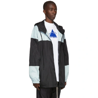 Shop Off-white Black & Silver Unfinished Windbreaker