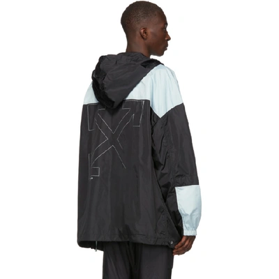 Shop Off-white Black & Silver Unfinished Windbreaker