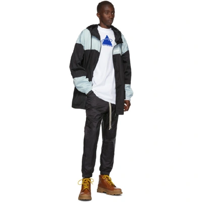 Shop Off-white Black & Silver Unfinished Windbreaker