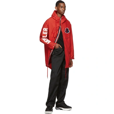 Shop Moncler Red Granduc Jacket In 431.red