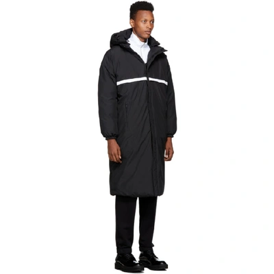 Shop Givenchy Reversible Black Logo Puffer Coat In 004 Blkwht