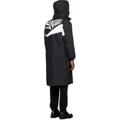 Shop Givenchy Reversible Black Logo Puffer Coat In 004 Blkwht