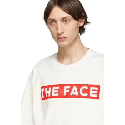 Shop Gucci Off-white 'the Face' T-shirt In 9577 White