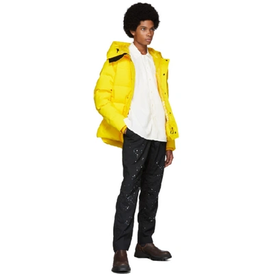 Shop Kenzo Yelow Down Quilted Puffer Jacket In 39 - Lemon