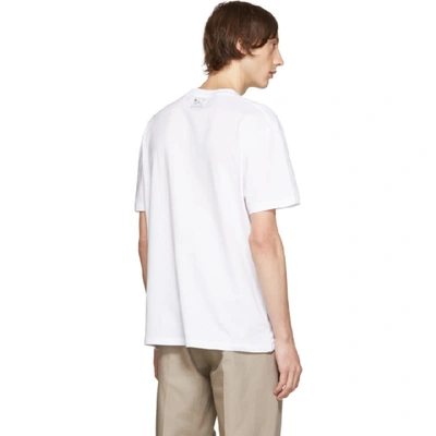 Shop Raf Simons White Mother On Phone T-shirt In 00010 White