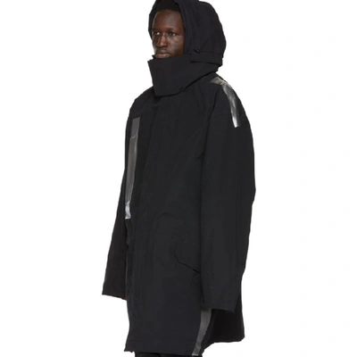 Shop Raf Simons Black Templa Edition Oversized Shell Ski Jacket In 00099 Black