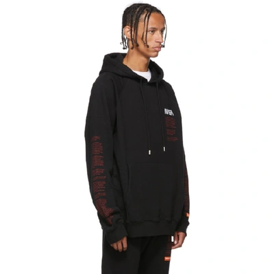 Shop Heron Preston Black Facts Hoodie In 1088 Blkmul