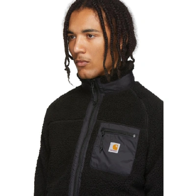 Shop Carhartt Work In Progress Black Prentis Liner Sweatshirt In 8900 Blk