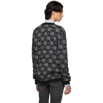 Shop Gucci Black Gg Snowflake Sweater In 1906 Blackb