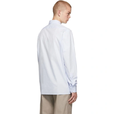 Shop Raf Simons Blue Heroes And Losers Slim Fit Shirt In 00042 Ltblu