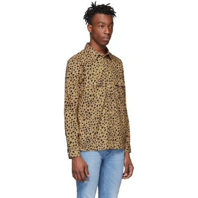 Shop Ps By Paul Smith Tan Cheetah Shirt In 62 Tan