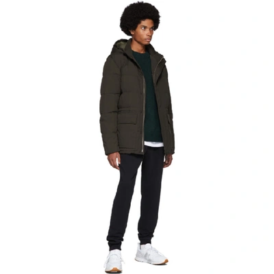 Shop Norse Projects Green Down Nylon Willum Jacket In 8109/ Beec