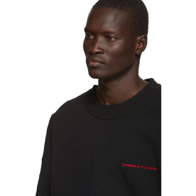 Shop Alexander Wang Black Chynatown Sweatshirt In 001 Black