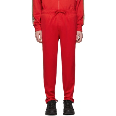 BURBERRY 红色 SORRENTO 标志性条纹运动裤