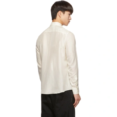 Shop Givenchy Off-white Silk Shirt In 105-ivory