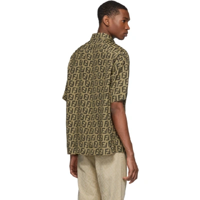 Shop Fendi Brown All Over Forever  Shirt In F13iz