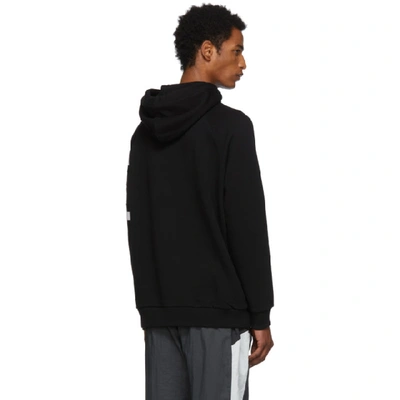 Shop Givenchy Black Contrasting Stripes Hoodie