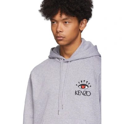 Shop Kenzo Grey Limited Edition Cupid Hoodie In 94 Pearlgry