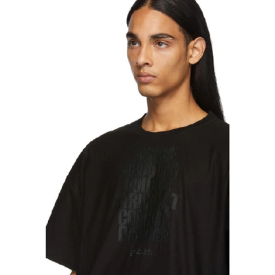 Shop Doublet Black Disguise Embroidery T-shirt