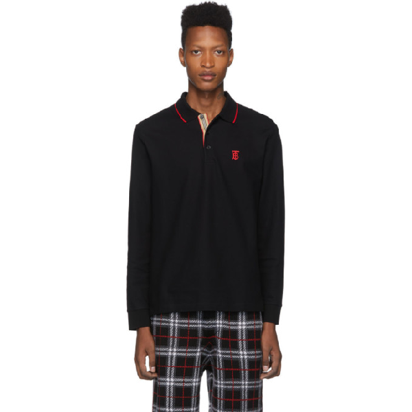 black and red burberry shirt