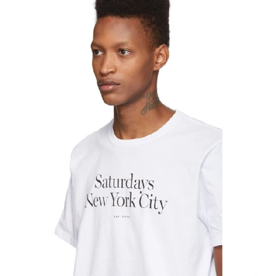 Shop Saturdays Surf Nyc Saturdays Nyc White Miller Standard T-shirt