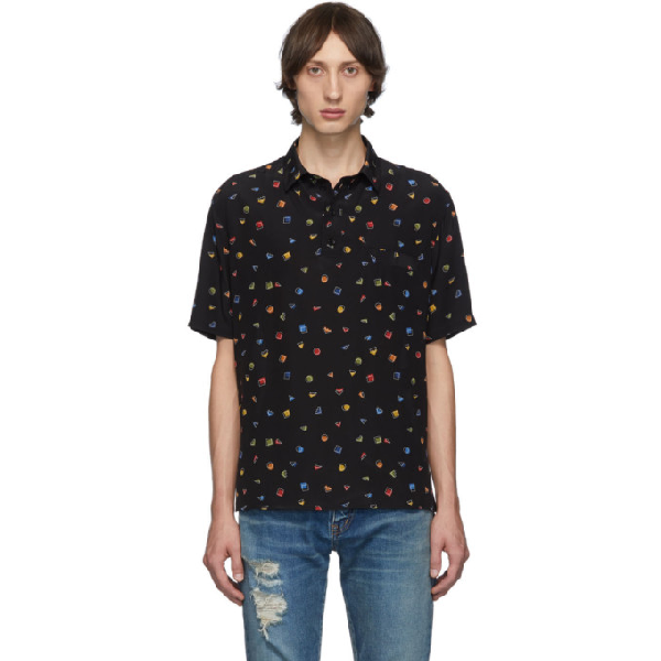 saint laurent short sleeve shirt