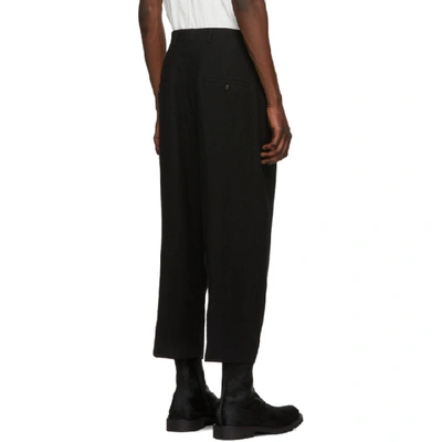 Shop Rick Owens Black Karloff Cropped Trousers In 09 Black