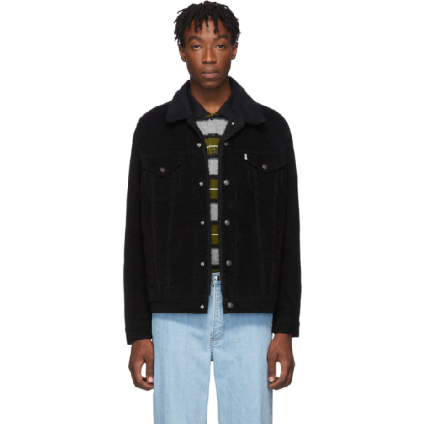 levis cord jacket black