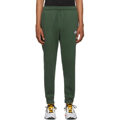 Shop Nike Green Club Lounge Pants In 370glatjade