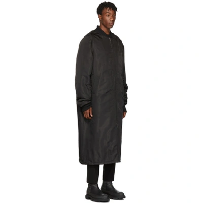 Shop D.gnak By Kang.d Black Detachable Hood Coat In Bk Black