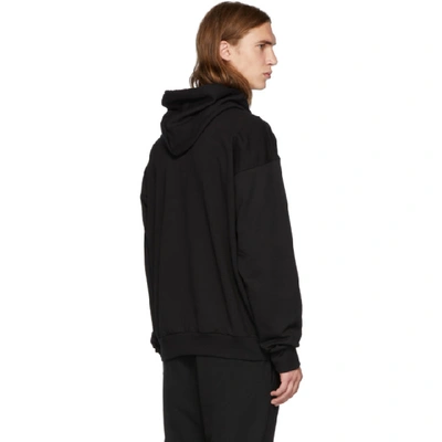 Shop Diesel Black S-division-logo Hoodie In 900 Black