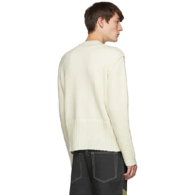 Shop Jacquemus White La Maille Romarin Sweater In 1965511a Wh
