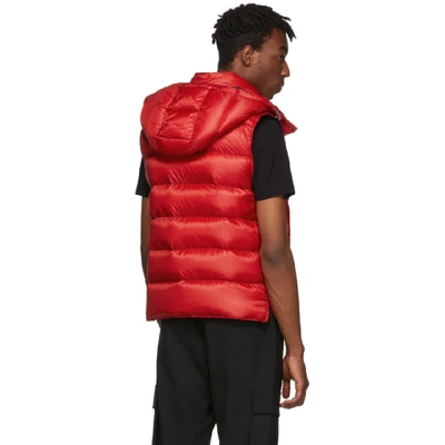 Shop Moncler Red Down Billecart Vest In 455 Red