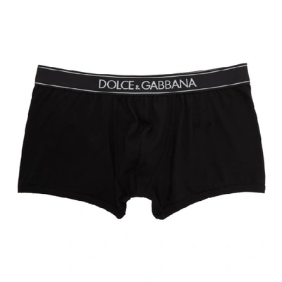 Shop Dolce & Gabbana Dolce And Gabbana Black Regular Boxers In N0000 Black