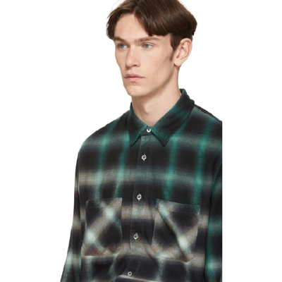 Shop Amiri Blue And Green Tie-dye Shirt In Aqgaquaglac