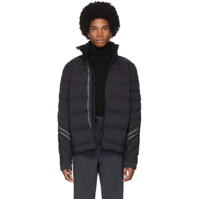 Shop Canada Goose Black 'black Label' Hybridge Cw Bomber Jacket