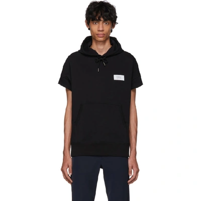 Shop Givenchy Black Atelier Patch Hoodie In 001 Black