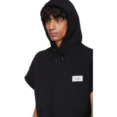 Shop Givenchy Black Atelier Patch Hoodie In 001 Black