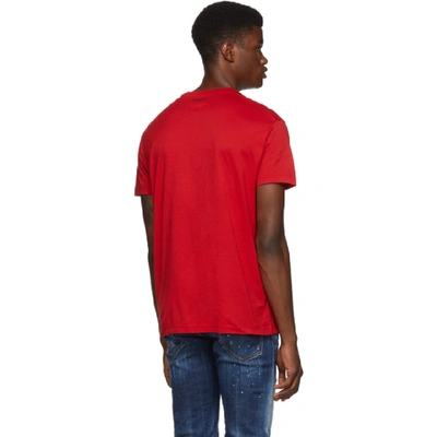 DSQUARED2 红色“ICON” T 恤