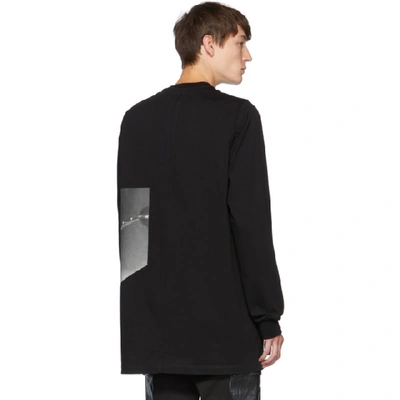 Shop Rick Owens Black Jumbo Long Sleeve T-shirt In 09 Black