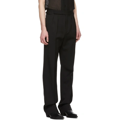 Shop Saint Laurent Black High-waisted Trousers In 1000 Black