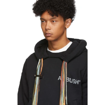 Shop Ambush Black Multi Cord Logo Hoodie